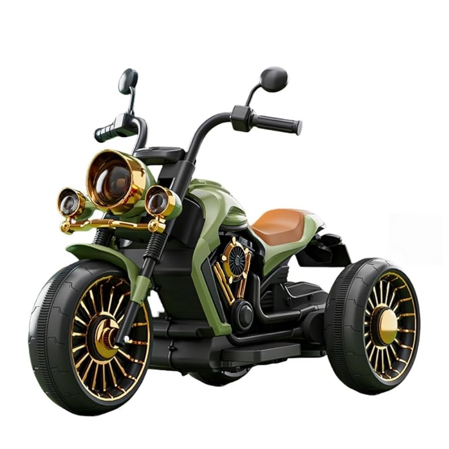 JICOMUS 電動三輪車 幼児用 ブラック/ゴールド Amazon.co.jp: JICOMUS 子供用電動カー ミニバイク 充電式電動