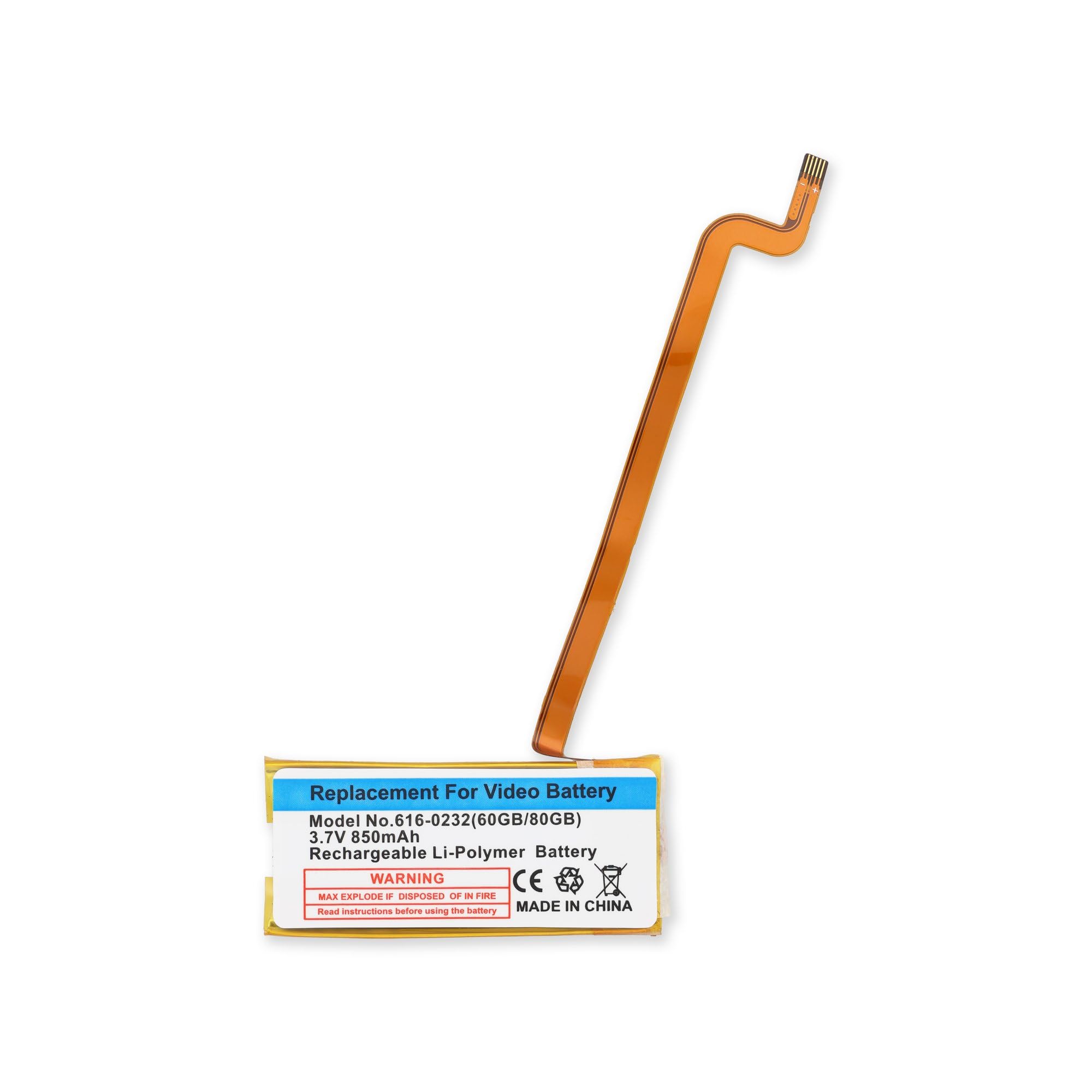 Battery Compatible with iPod Video 60/80 GB