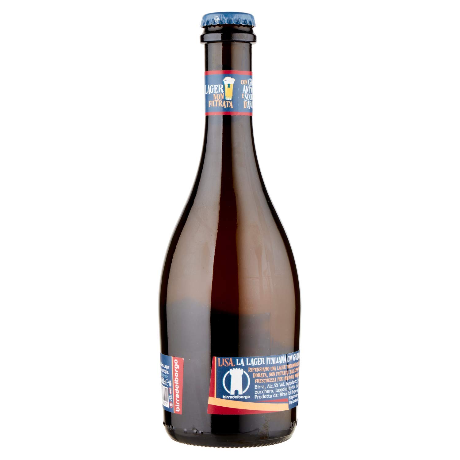 Birra Del Borgo Lisa, Birra Bottiglia - Pacco da 12x50cl