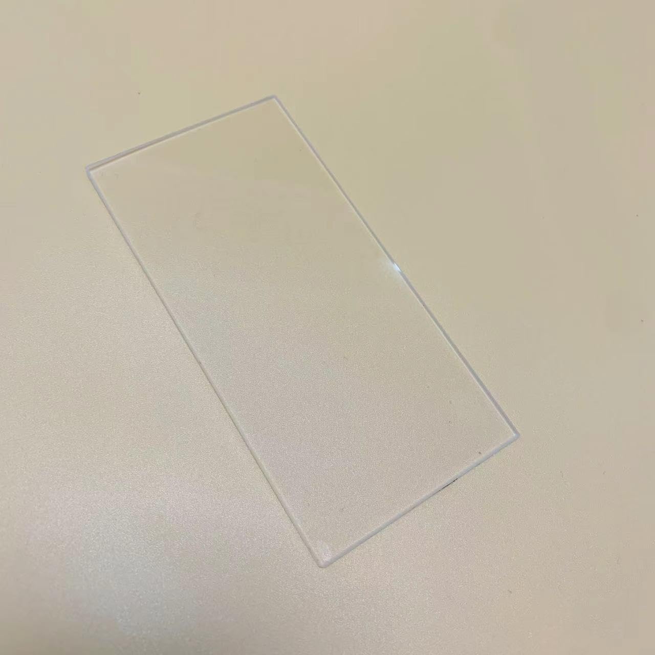 2 Stück Gesamtgröße: 150 x 75 x 2 mm, klare, transparente Quarzglasplatte