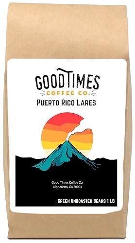 Good Times Coffee Company Green Unroasted Coffee Beans, Puerto Rico