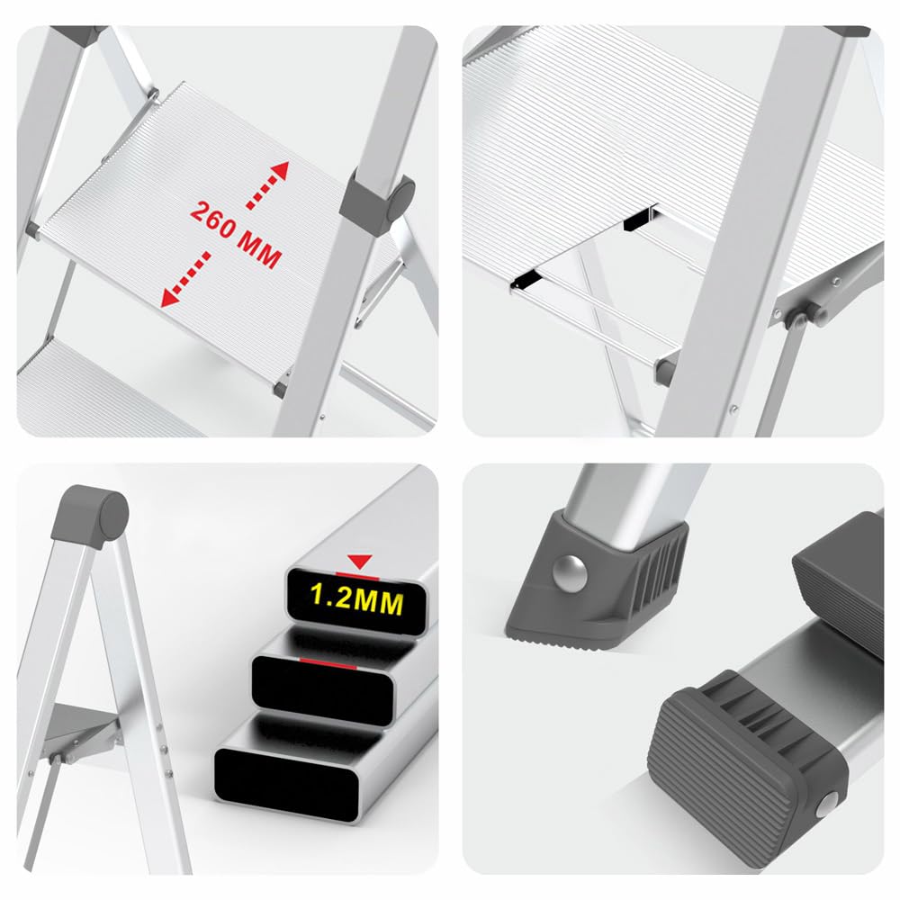 Marchepied 2 marches alu Pro Extra-Slim Gris