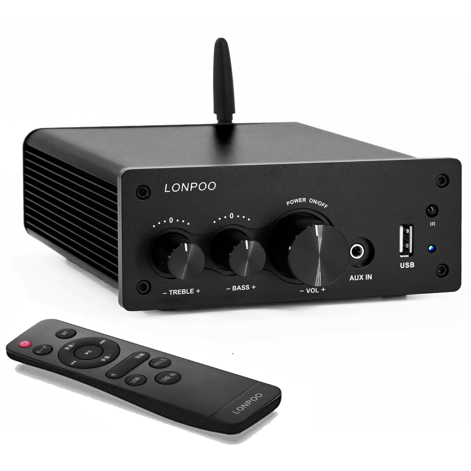 Amazon.co.jp: 200W パワーアンプ bluetooth/光入力/同軸入力/USB入力
