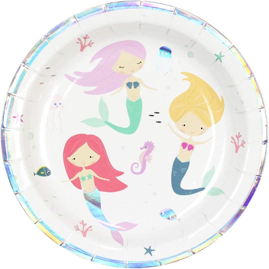 Wish We were Mermaids - 9" Paper Dinner Plates - Set of 8
