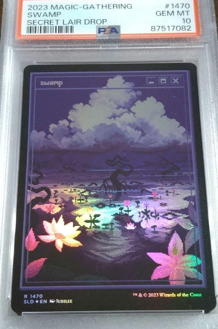 mtg 沼　UNH foil 3枚セット ギャラクシー・Foil】(369)□ボーダーレス□《沼/Swamp》[EOE