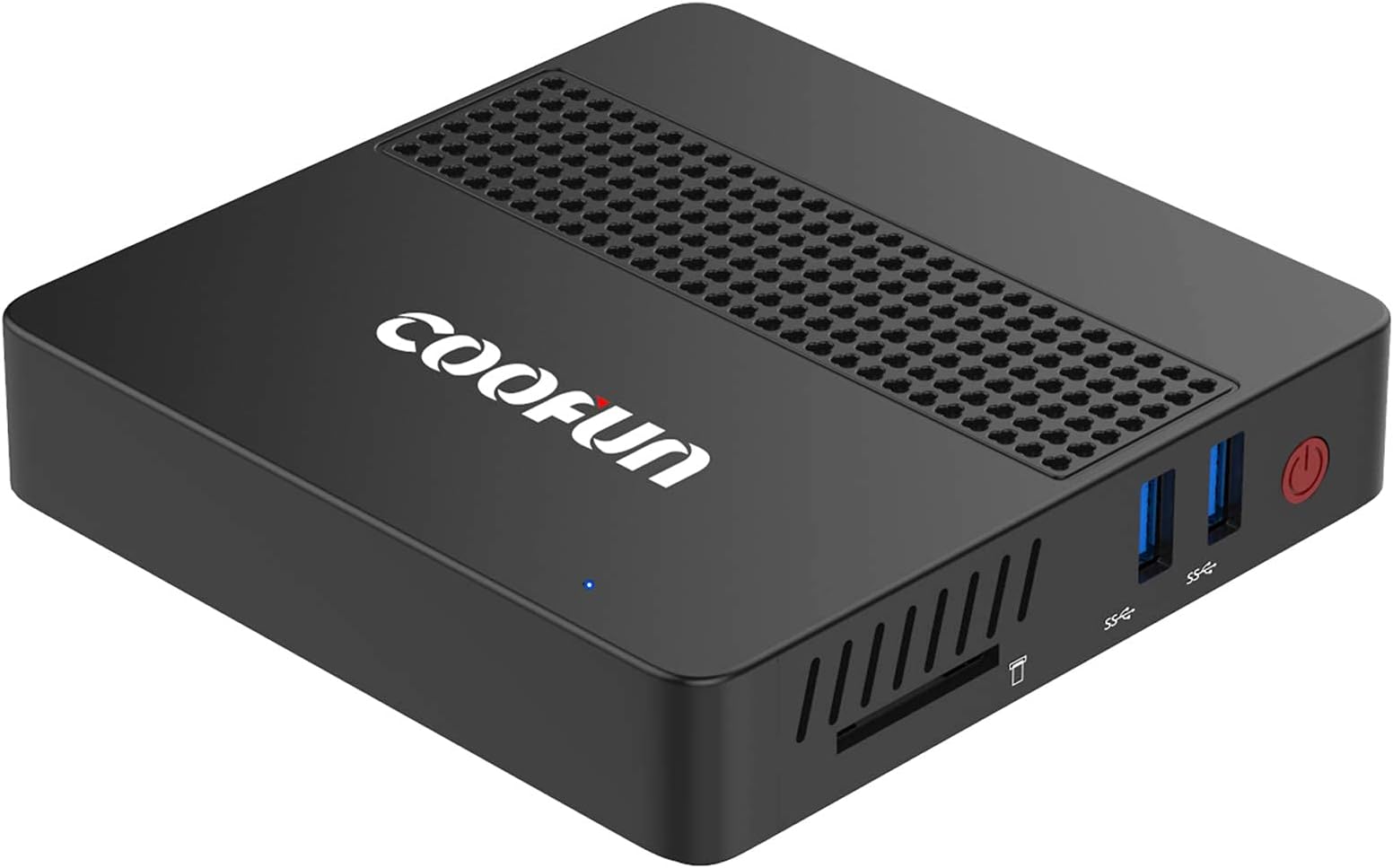 COOFUN Desktop Mini PC Intel Celeron J3455 Processor (up to 2.3GHz),8G LPDDR4/SSD 128GB Windows 10 HDMI&VGA Display 2.4G+5G Dual WiFi USB 3.0/BT 4.2 Support Linux, WOL,PXE Boot and Auto Power On