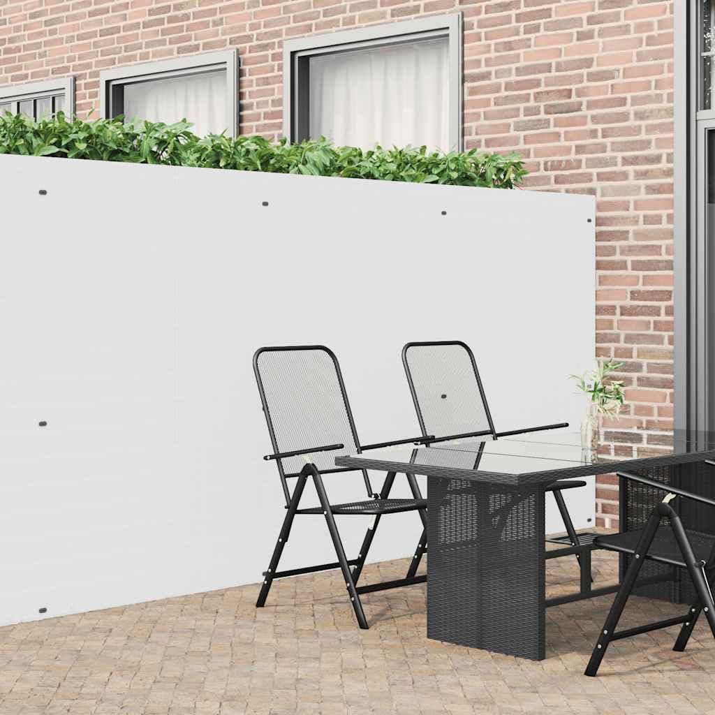 vidaXL Gartenzaun Doppelseitig Weiß 1,8x3 m PVC, Sichtschutzmatte, Sichtschutz, Zaun, Sichtschutzzaun, Windschutz, Windschutzmatte, Sonnenschutzmatte