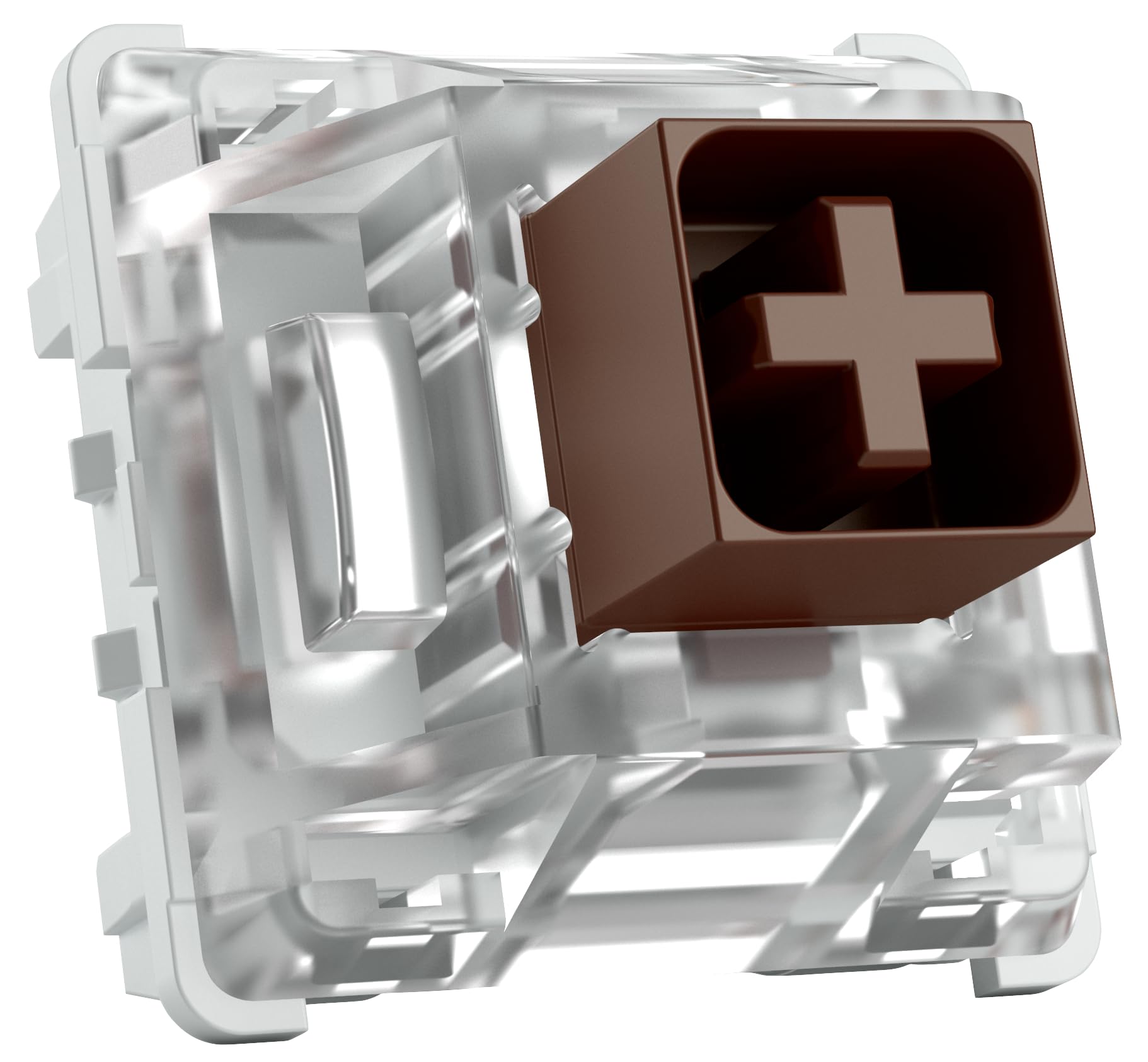 Glorious Gaming 120x Kailh Mechanical Keyboard Switches (Box Brown) - Tactile & Quiet, 45g Actuation Force, Waterproof & Dustproof, 3-Pin Mount, SMD-LED Compatible, Box Range - Kailh Brown