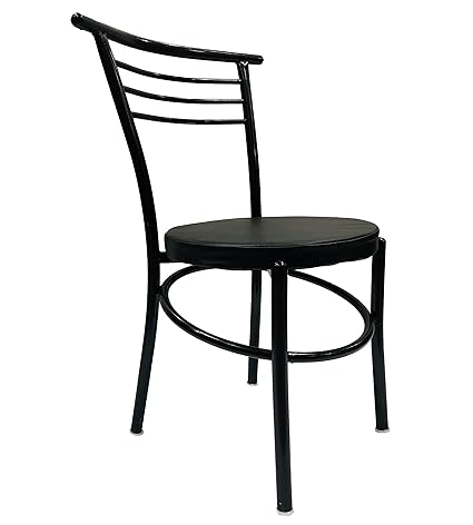 SCHOOL FURNITURE Chair Office Study Computer Library Visitor Chair Without arm Rest with Iron Frame and Cushion seat, Chair Without Wheels Heavy Duty