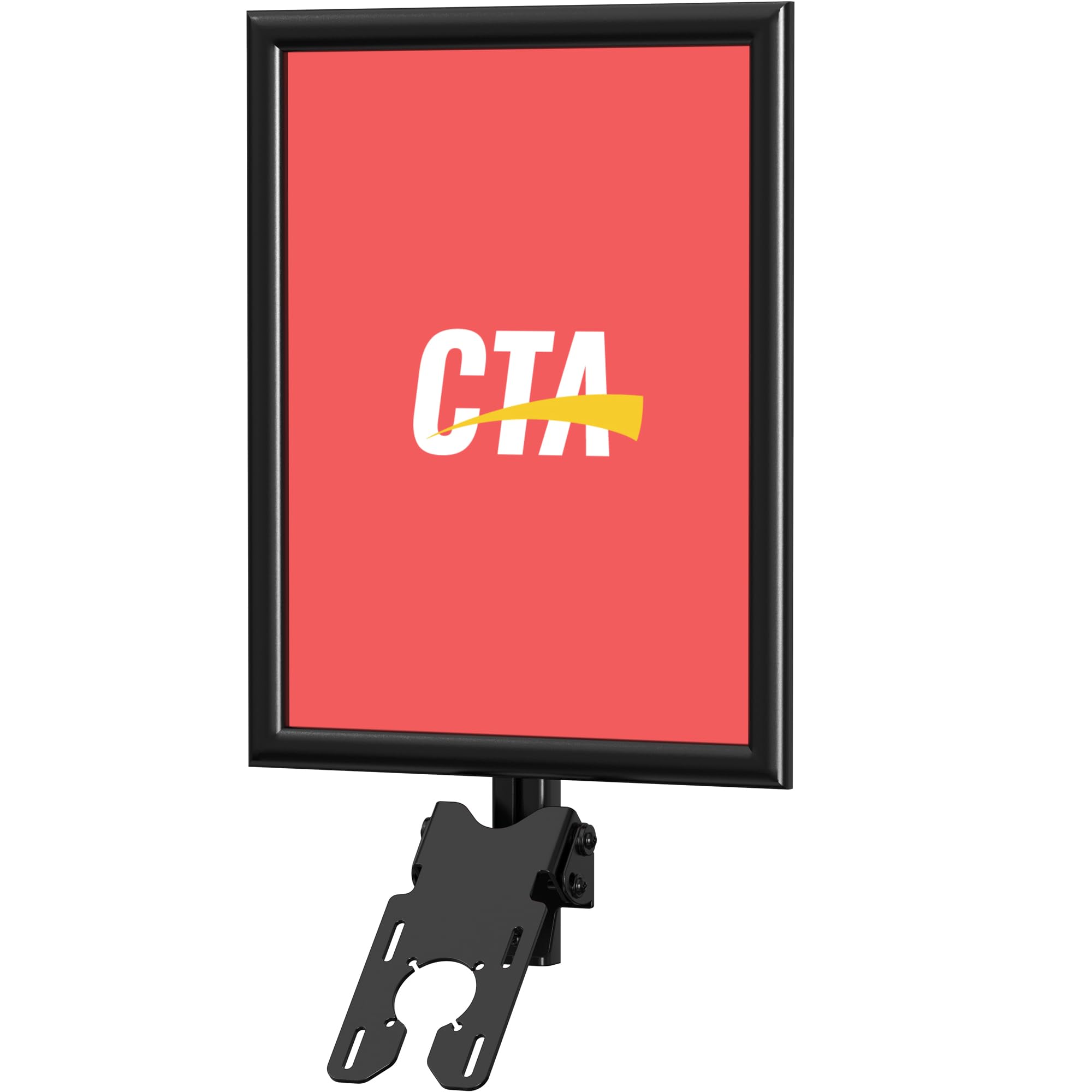 CTA Digital Add-On Graphic Frame – CTA Add-On Graphic and Bracket with VESA Attachment for All CTA Floor Stands &amp; Other CTA Products (ADD-Graphic)
