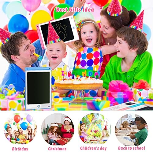 Lanlelin Toys for 3-6 Years Old Girls and Boys, Drawing Board 8.5 Inch Colorful Drawing Tablet for Kids, Creative Education for Toddlers Toys for Girls Gifts for Kids Toys Kids Art Kids Crafts. 7 61HqhdmDqML. AC
