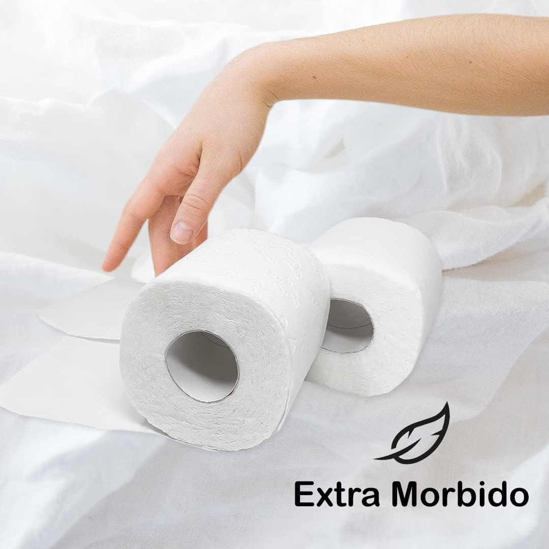 Carta Igienica 108 Rotoli | Carta Igienica a 2 Veli Super Morbida 9 Confezioni da 12 Rotoli