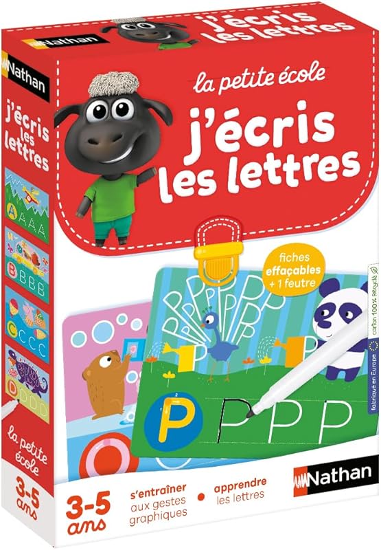 Nathan - La Petite Ecole, J'Ecris les Lettres - S'entrainer aux Gestes Graphiques, Apprendre les Let