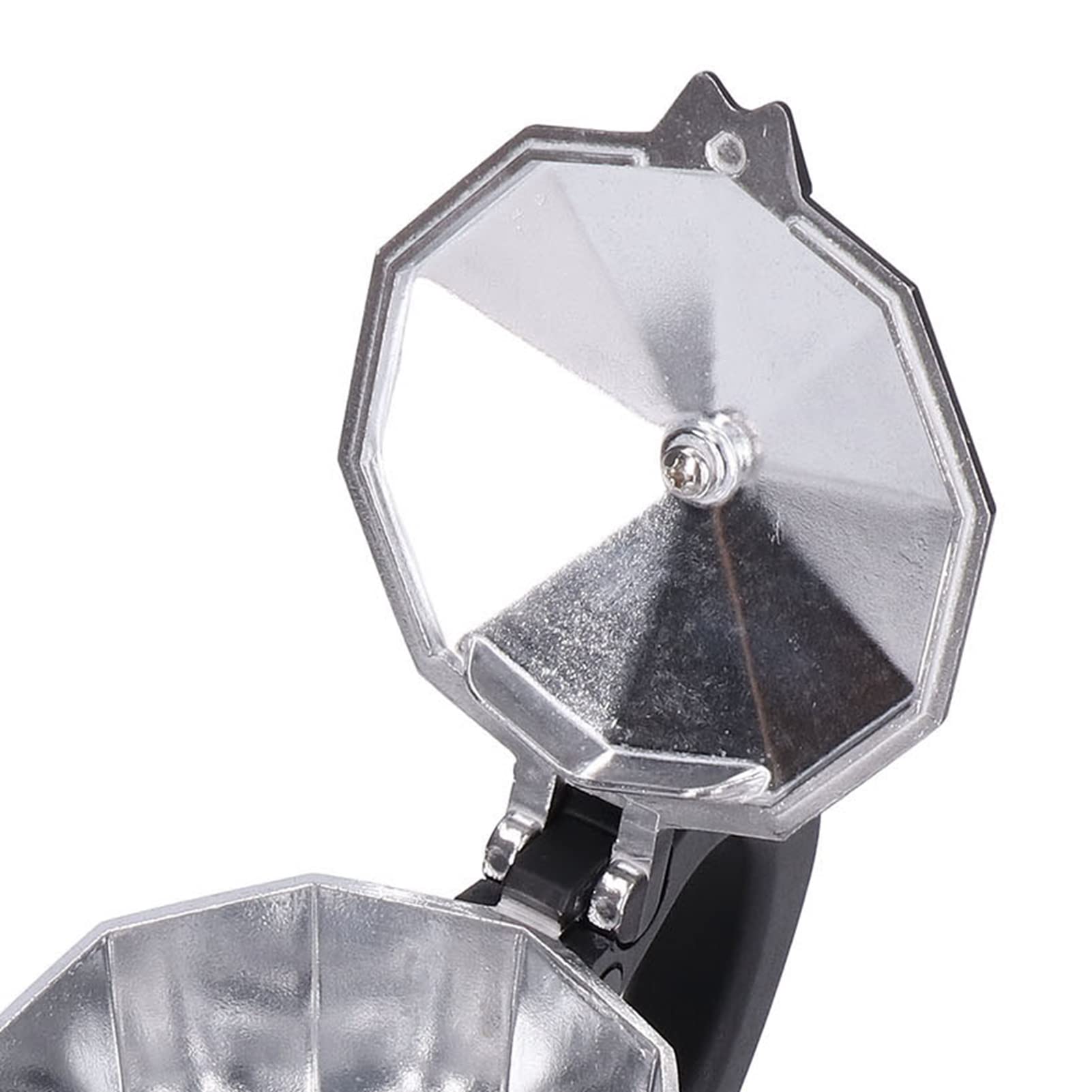 Caffettiera Funzionamento Facile della caffettiera a Mano Ampiamente Usato in Alluminio Acciaio Inossidabile Dimensioni compatte(200ML)