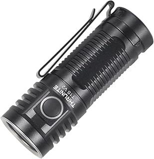 ThruNite T1S V2 Magnetic Tailcap Mini Flashlights, USB C Rechargeable Flashlight with SST40 LED, 1212 Lumen, 184 Meters Throw EDC Flashlight - Black CW