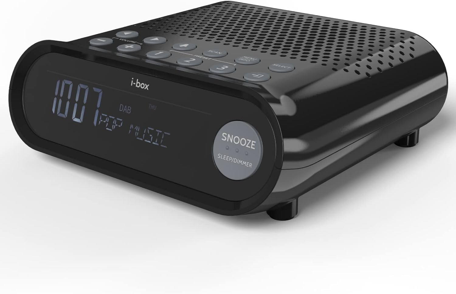 ibox DAB Radio Alarm Clock, Alarm Clocks for Bedside, Dual Alarm Clock