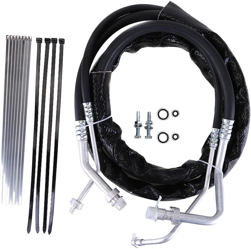 C68100 Rear Aux AC Lines Hoses Compatible with 2012-2019 for Dodge Caravan/Grand Caravan and 2012-2016 for Chrysler Town & Country Minivans
