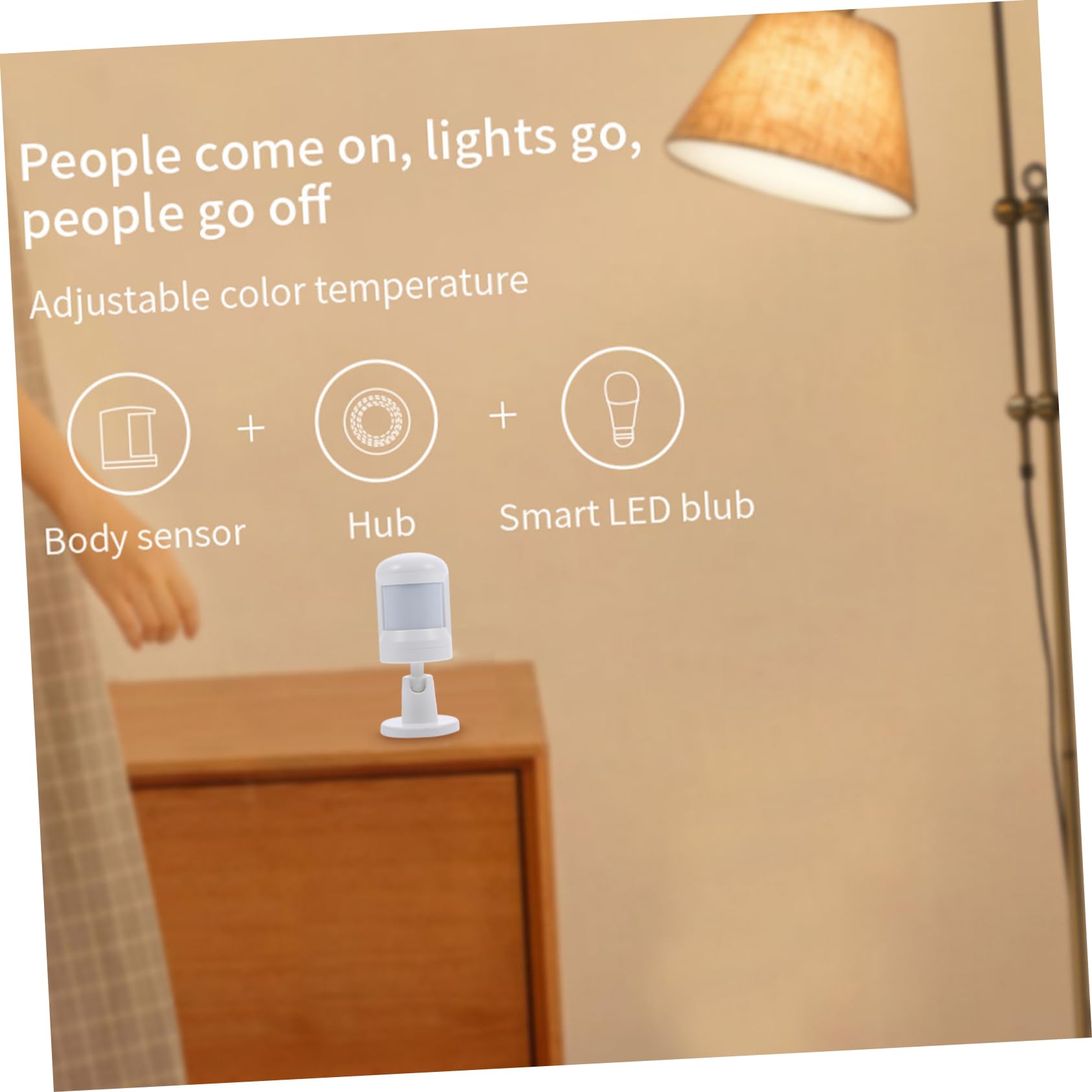 jojofuny Infrarrojos Pir de Gran Angular Sensor para Sistema de Movimiento para Seguridad el Hogar de Inducción Corporal