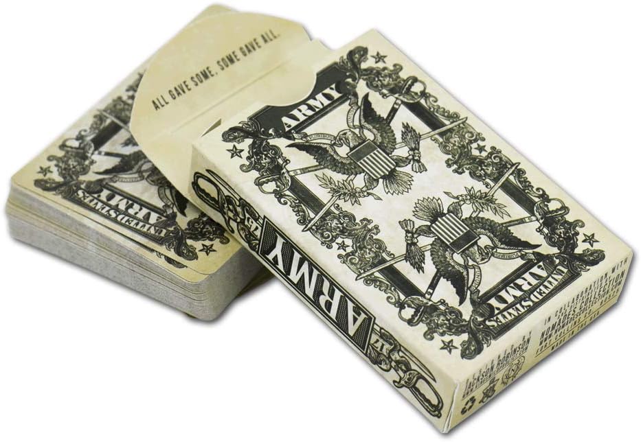 Official Army Playing Cards, Collectors Set, Hand Illustrated Poker Cards, Limited Edition by Kings Wild
