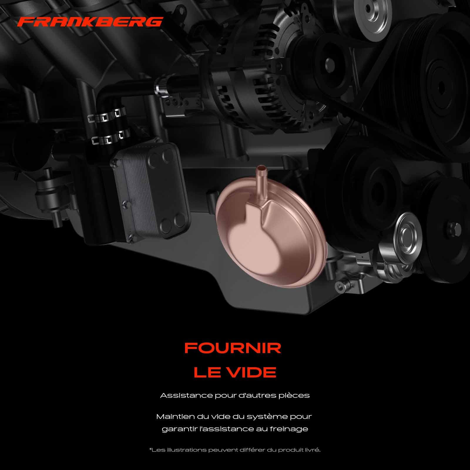 Frankberg pompe à vide Compatible avec C4 Coupé C4 Grand Picasso II DS3 SA M.i.n.i R56 M.i.n.i Cabriolet R57 207 WA WC 308 I 4A 4C Remplacer# 11667556919