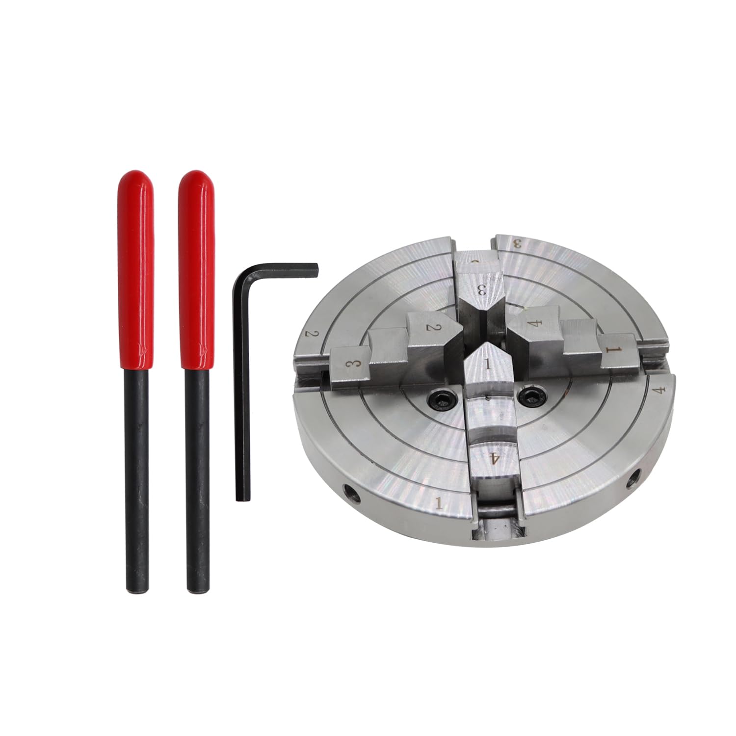 Nakkaa 6 Inch Precision Self Centering Woodturning Lathe Chuck Set 4 Jaw Self Centering Lathe Chuck Thread 1 x 8TPI