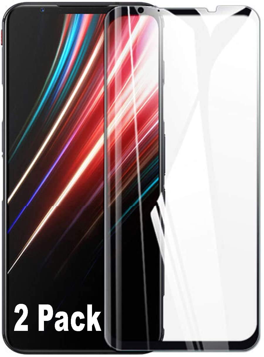 [2-Pack] Screen Protector for Nubia Red Magic 5G, Ultra slim HD 2.5D Pro-Fit Premium Tempered Glass Screen Protector -Black