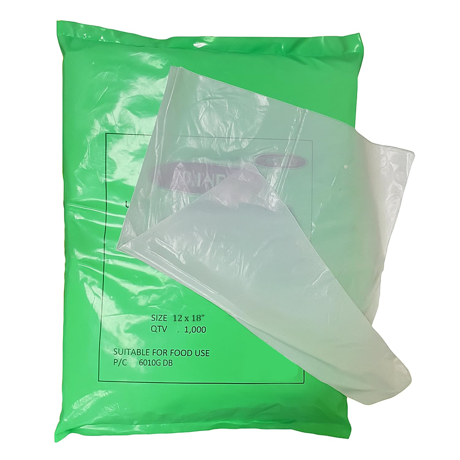 Counter Bags for Butcher Meat Fruit Veg Freezer Storage – HDPE Plastic Freezing Bags – Freezer Safe - 12 x 18 inches (Pack of 5000)