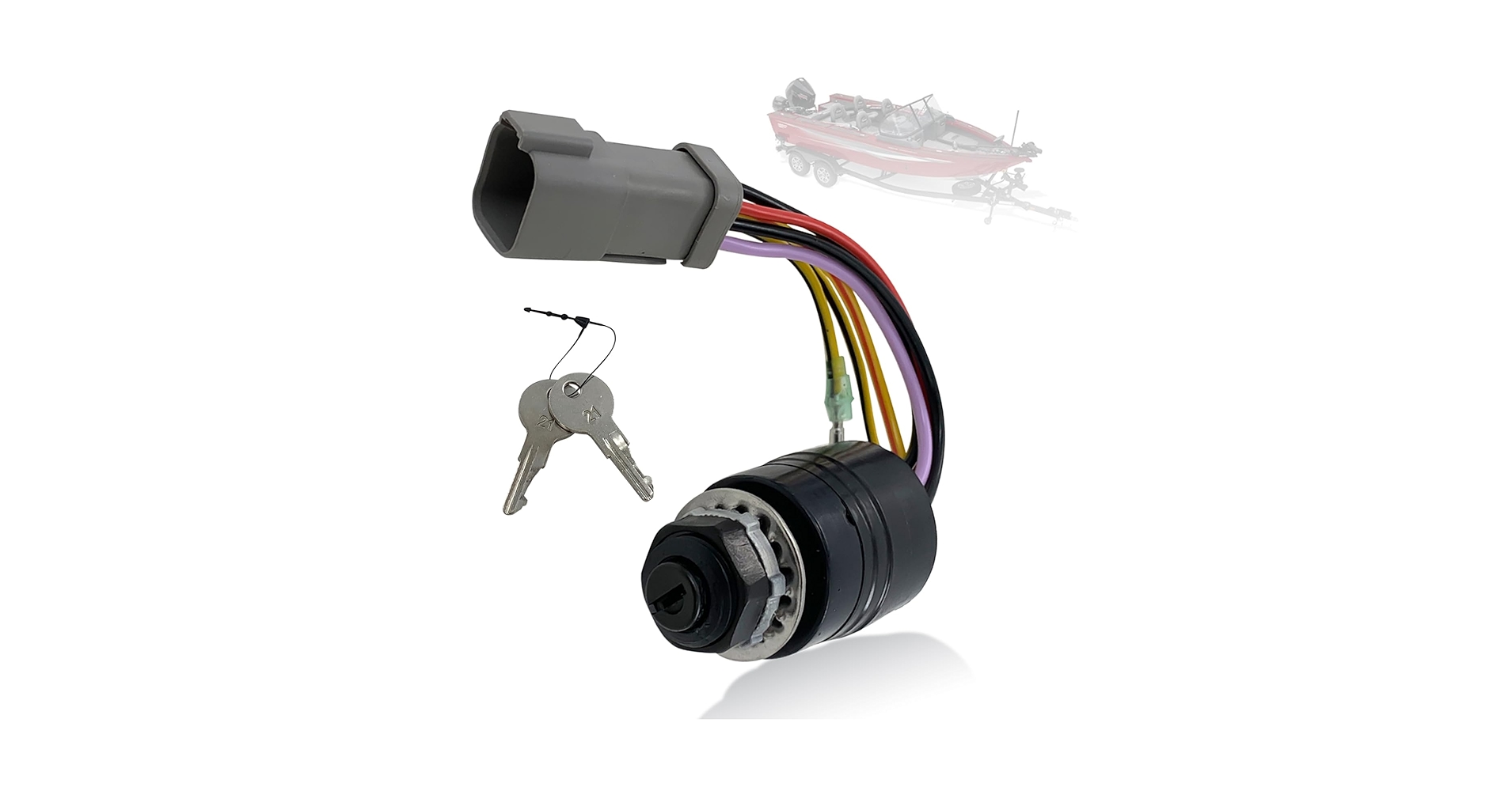 あん① Amazon.com: 129572 Ignition Switch with 2 Key, 3 Position 6