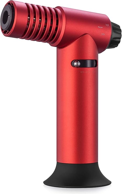 Amazon バーナー Xrise トーチバーナー ガストーチバーナー キッチントーチ 充填式 料理用バーナー 1400 トリガー式簡単着火 火力調整つまみで炎の強弱が調整可能 防風 料理 炙り お菓子作り 溶接 バーベキュー キャンプに適用 レッド Diy 工具 ガーデン