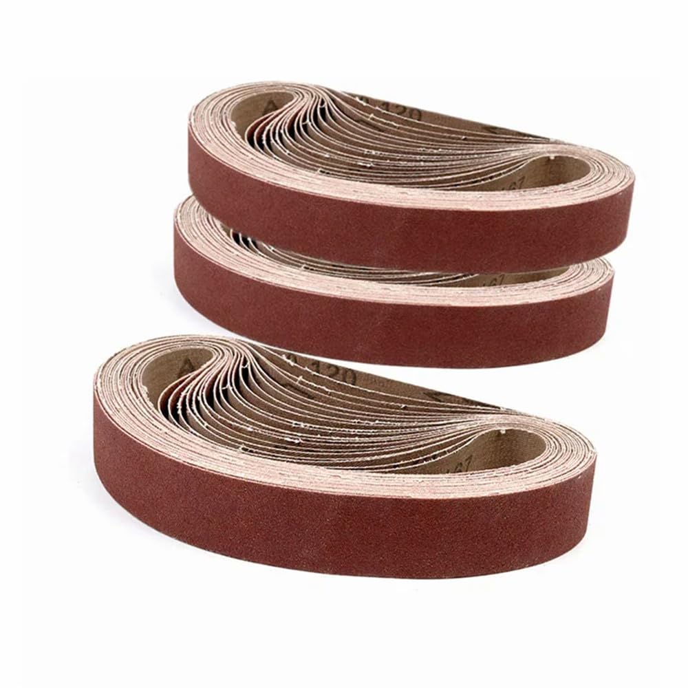 szt. 25x762mm taśma ścierna do metalu, drewna 1" x 30" taśma ścierna z tlenku glinu. Ekran ścierny 762 x 25mm, można szlifować na sucho i na mokro, 5 sztuk gradacji 180