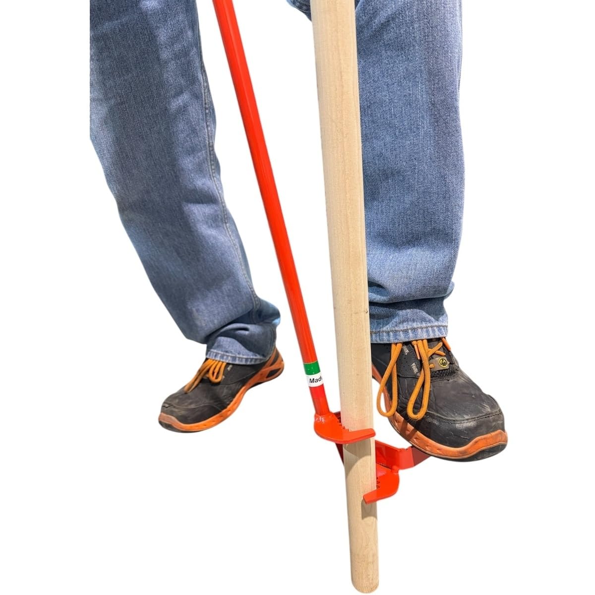 Piantacanne diametro fino a 40 mm rosso utensile salva schiena per piantare canne, paletti, tondini e reggipiante per orto e giardino