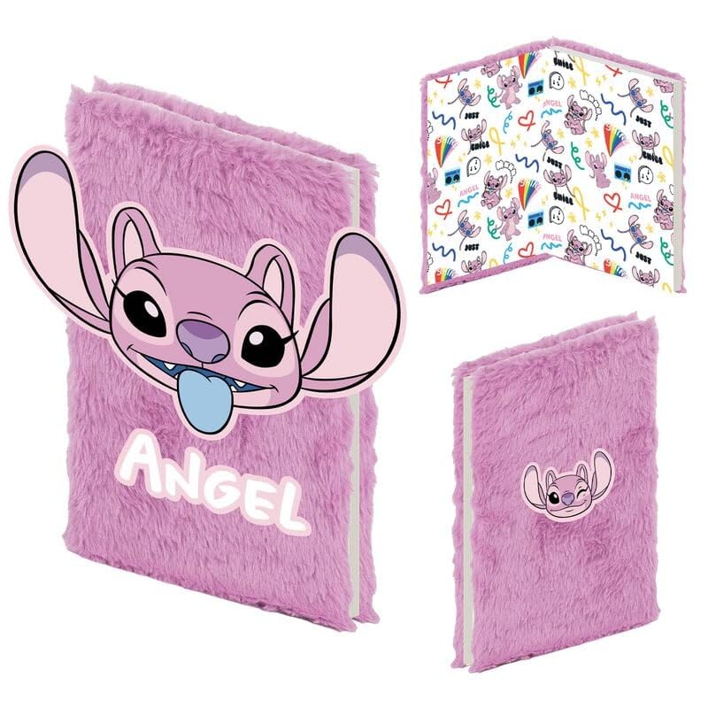 Lilo & Stitch Angel Notebook Pink Paper A5 Disney Classics, Fan Merch, Film, Standard