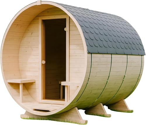 Fasssauna de jardin pour extérieur en épicéa nordique Gardj