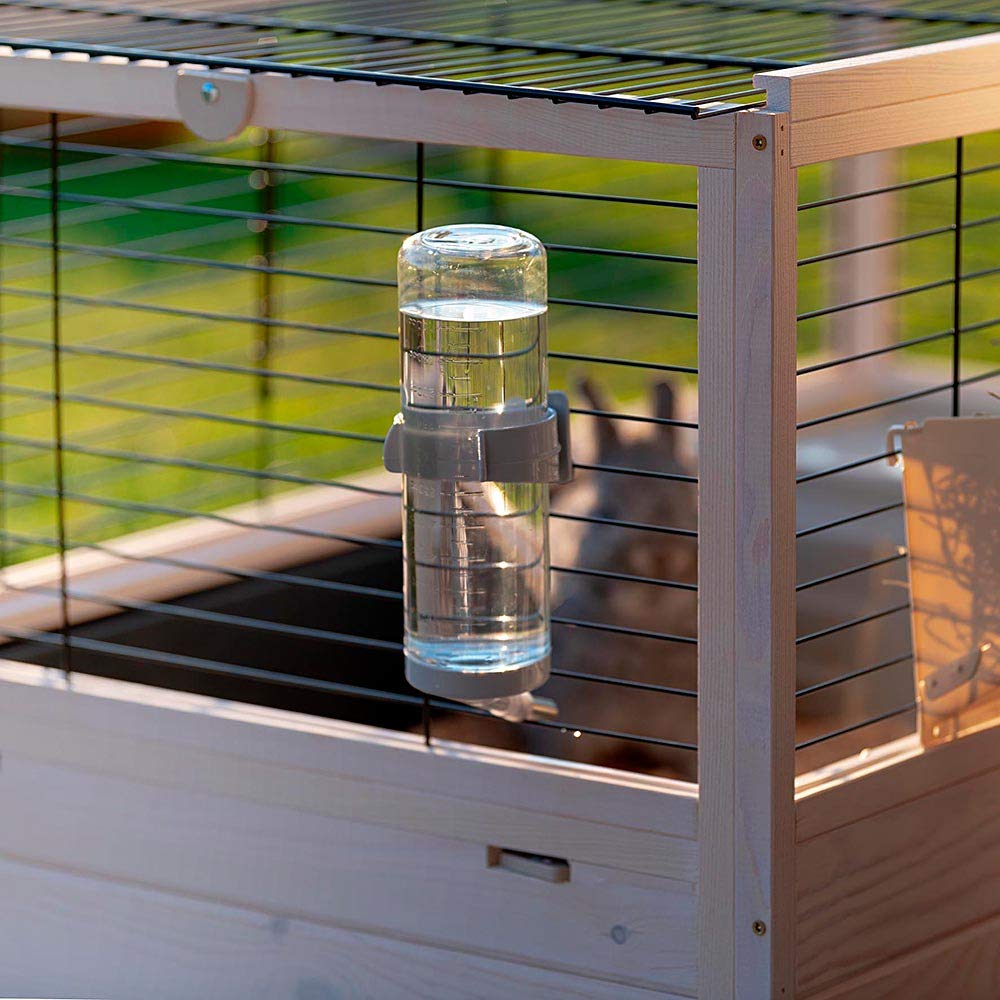 Ferplast Gabbia Arena 100 Per Conigli E Cavie - Legno FSC, Accessori Inclusi (Casetta, Beverino, Ciotola) - Foto 3