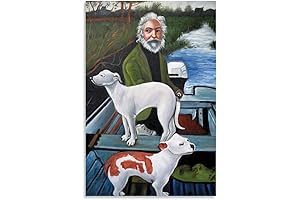 Goodfellas Poster Old Man and Dogs Posters for Bedroom Aesthetic Canvas Art Wall Decor 12x18inch(30x45cm)
