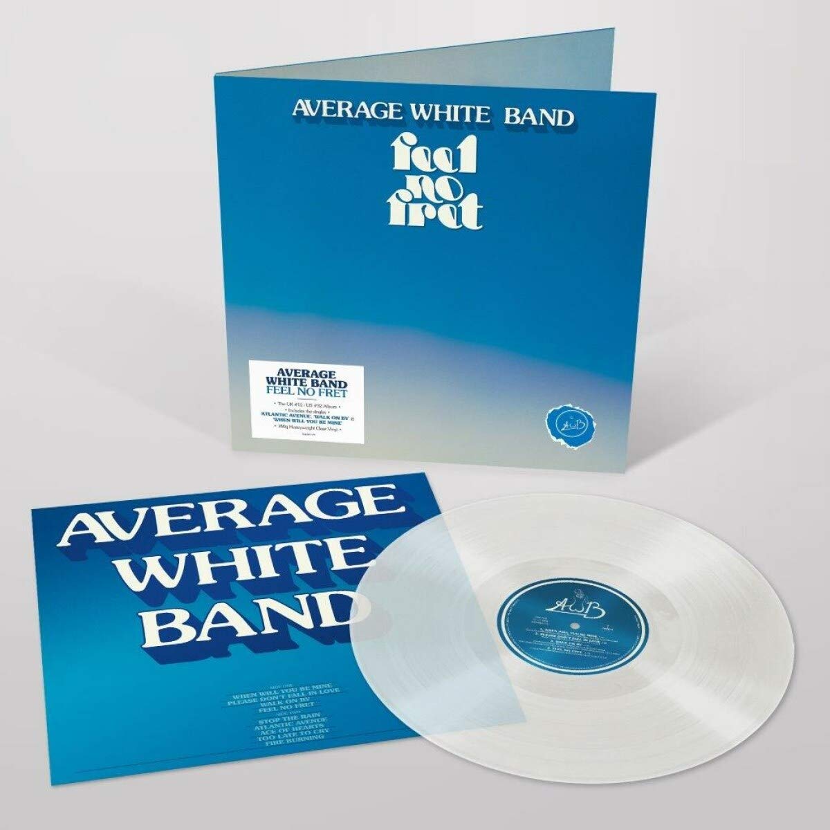 AVERAGE WHITE BAND - Feel No Fret - Vinyl (gatefold 180 gram clear vinyl LP)