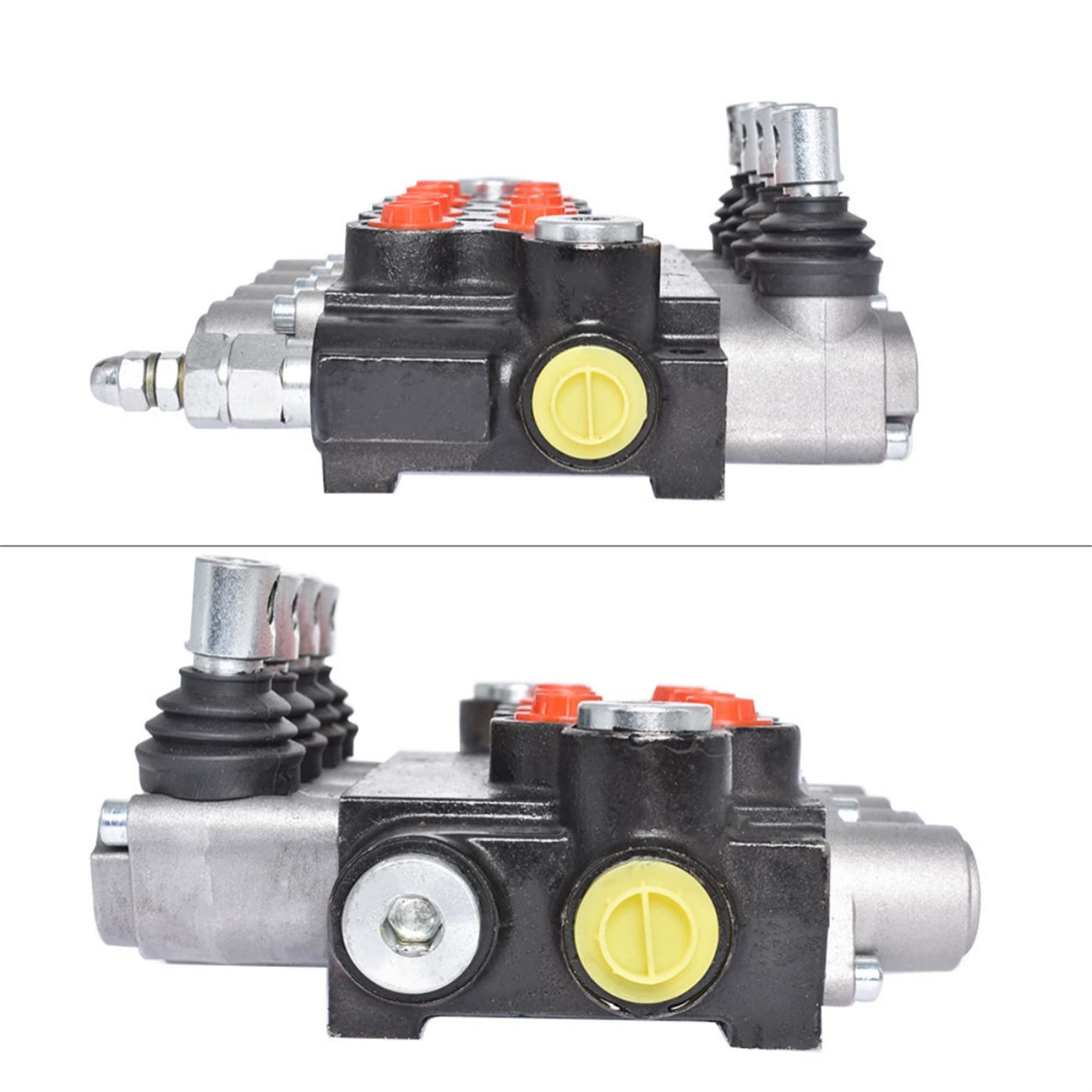 4-Spulen-Hydraulik-Wegeventil mit 11 gpm, 3625 psi SAE-Anschlüsse, doppeltwirkendes Hydraulikventil mit Joystick
