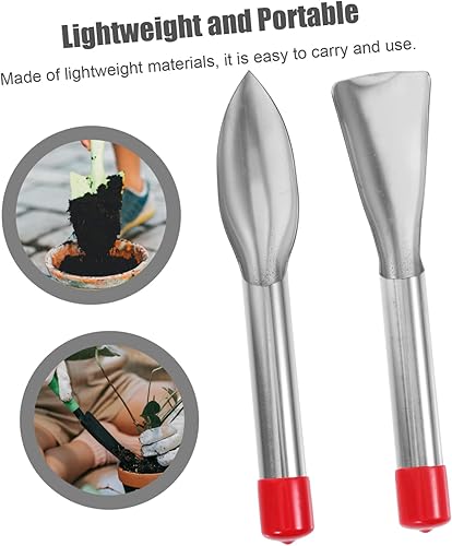 Miniatura 9 de 2pcs Stainless Steel Garden Trowel Ergonomic Hand Tools for Digging and Planting Plants Lightweight and Portable Gardening Shovels for Easy Use
