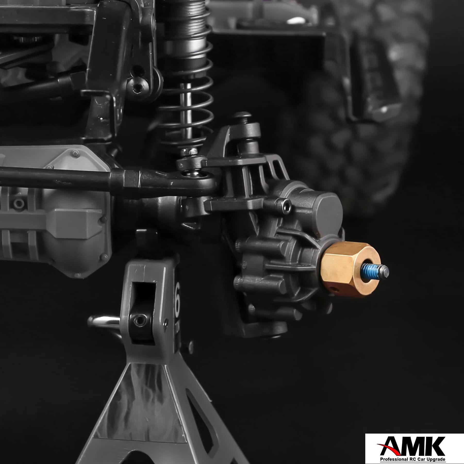 AXspeed Estensori Per Mozzi Ruota In Ottone Per TRX4-M, Adattatori Esagonali 5 Mm, Set Da 4, Migliorano Stabilità