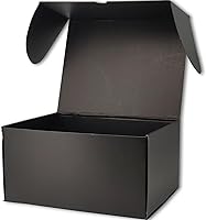 Vista 68 de Cajas de envío negras para pequeñas empresas, paquete de 20 cajas de cartón corrugado de 12 x 8 x 3 pulgadas para envío, embalaje, regalos