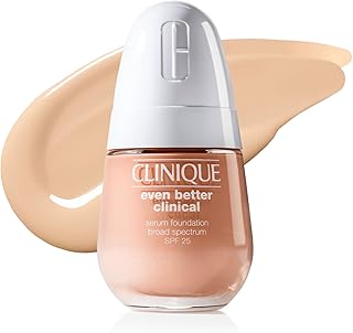 Clinique Even Better Clinical Serum Full Coverage Hydrating Foundation Broad Spectrum SPF 25 With Vitamin C, Salicylic Acid + Hyaluronic Acid For Oily Skin Types