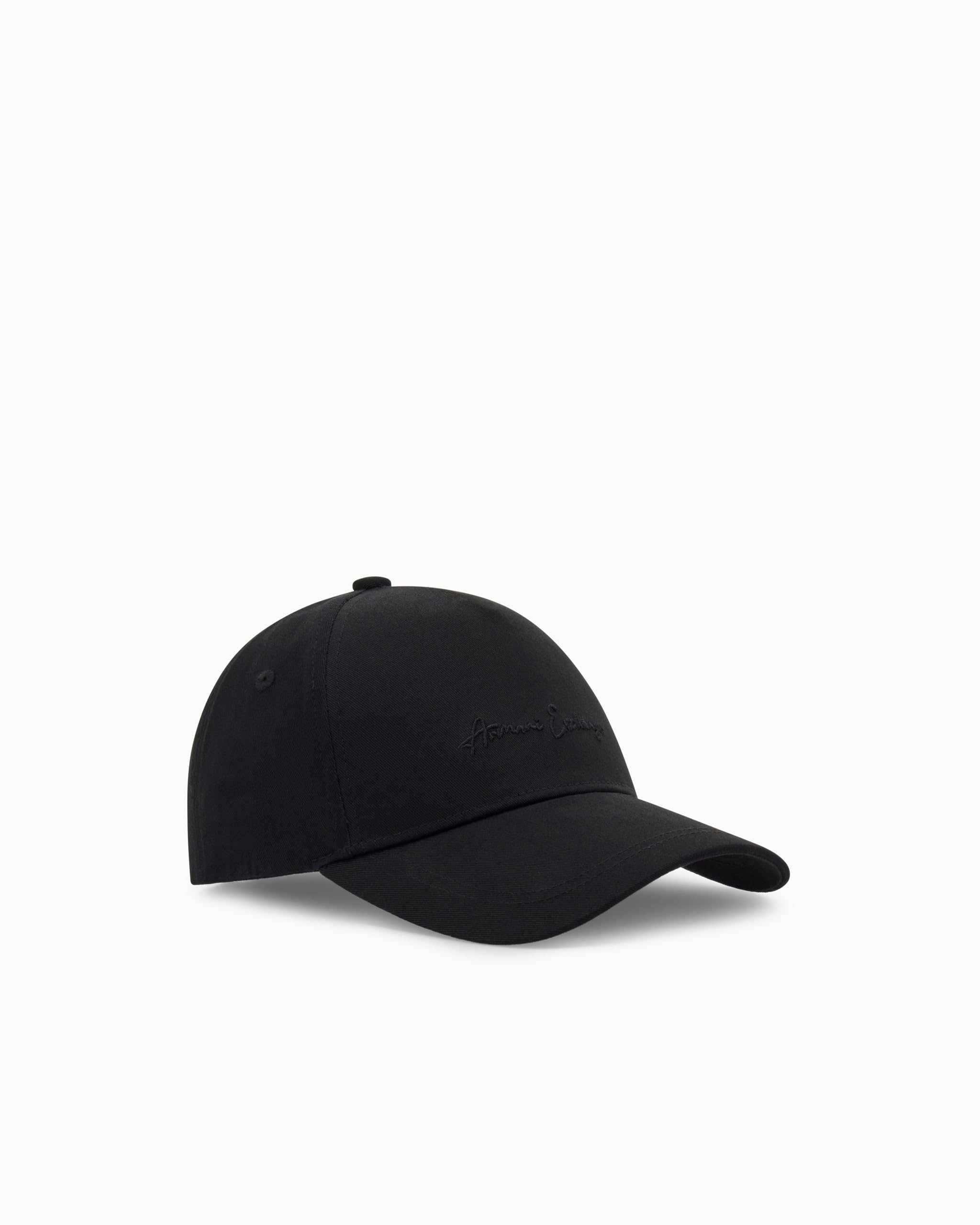 Armani Exchange A｜X Women's Signature Logo Hat, Black, Black, One Size