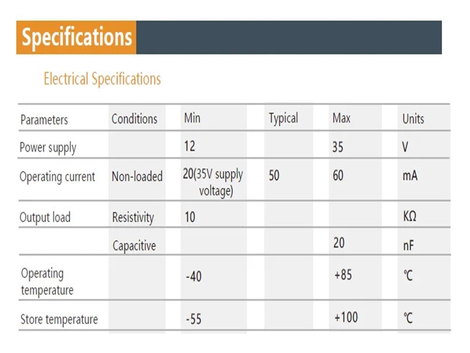 CHBMSS Single Axis Inclinometer Accuracy 0.2 Output