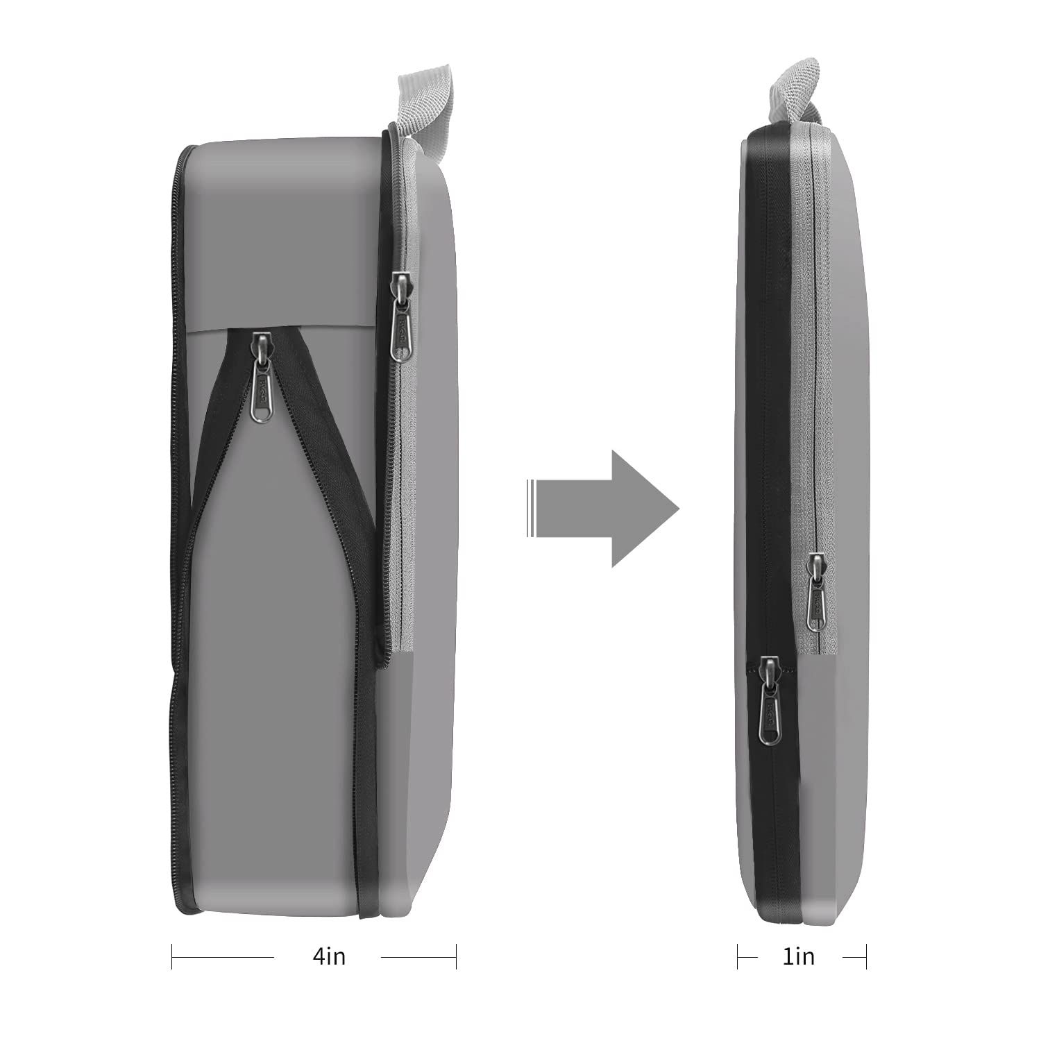 Eono Organizzatori da Viaggio a Compressione, Organizer Valigia Set, Cubo di Viaggio, Cubi di Imballaggio, Compression Packing Cube