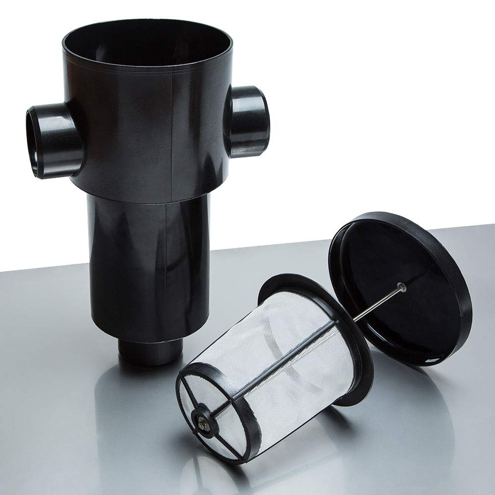 Regenwasserfilter Zisternenfilter 3P Gartenfilter S mit Kunststoffsieb für den Einbau in die Zisterne oder Kunststoffzisterne, Anschluss DN100, Höhenversatz 0 cm. Für die Regenwassernutzung im Garten