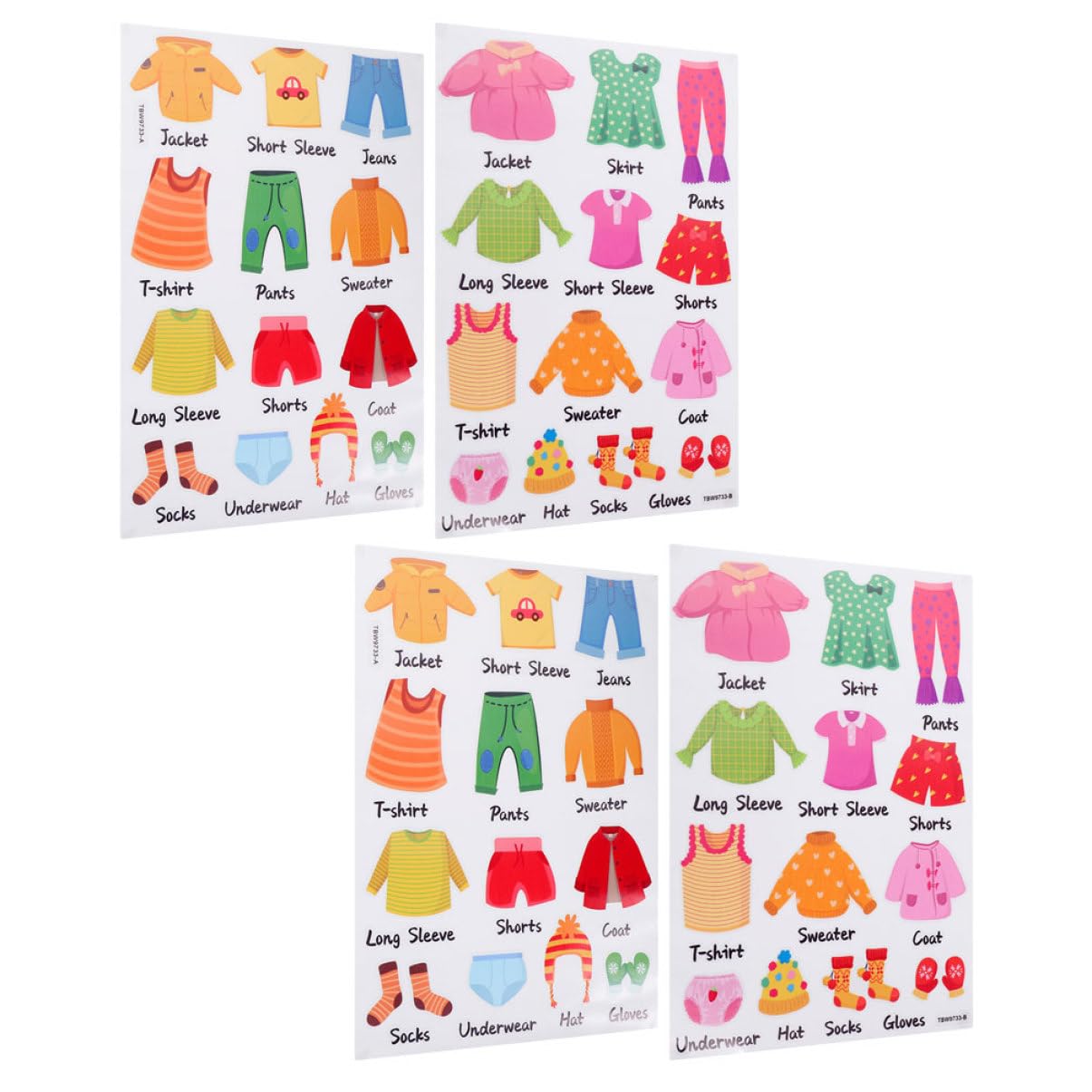 NOLITOY 8 Set Etichette per Abbigliamento Set per Organizzazione Facile e Applicazione su Superfici Lisce per Etichettare e Ottimizzare Stoccaggio