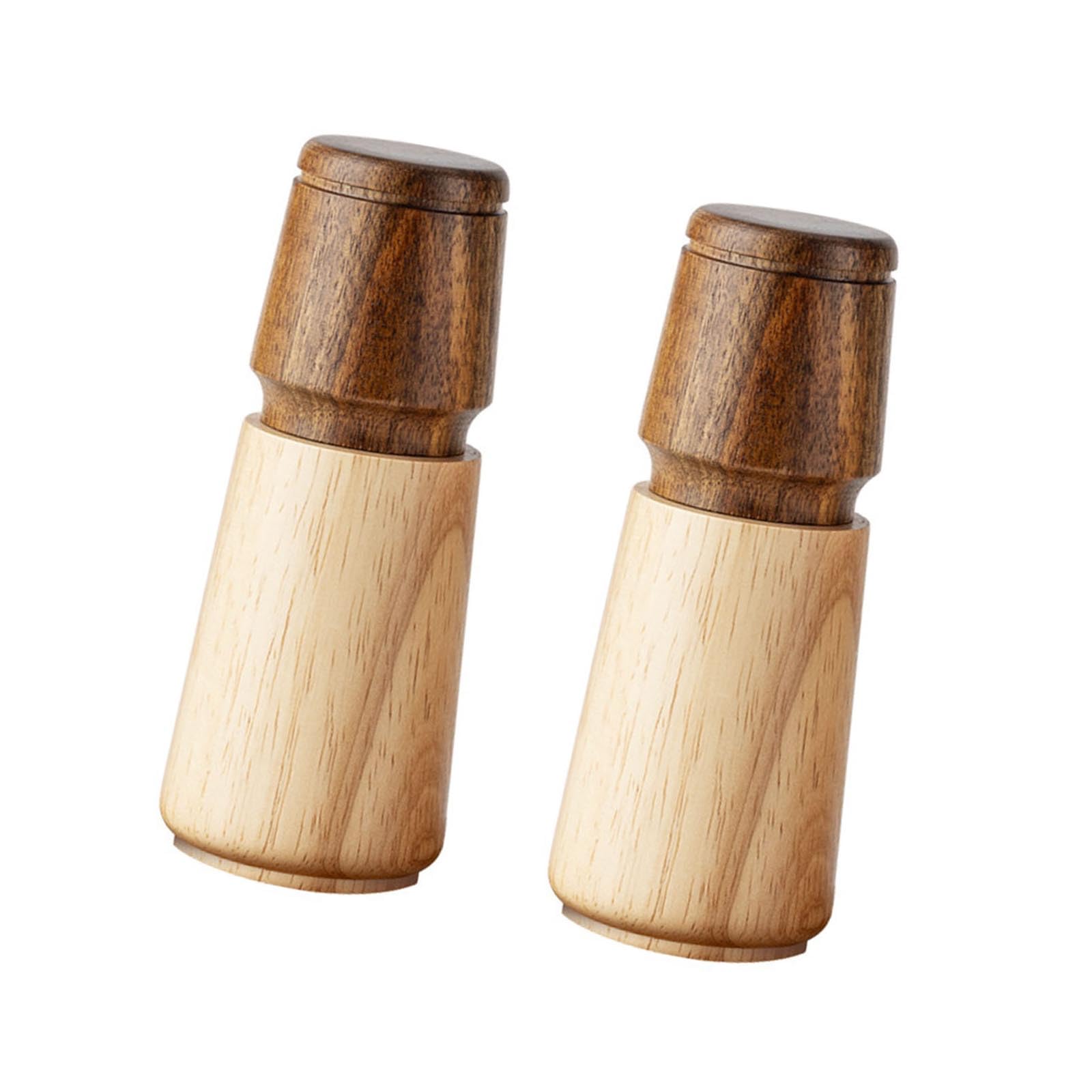 Xjdzineq Wood Salt and Spices Grinder Set Wood Mill with Adjustable Ceramic for Cooking Enthusiasts Adjustable Salt and Peppers