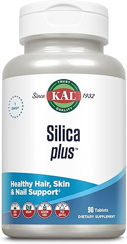 KAL Silica Plus, gel de sílice con extracto de cola de caballo, soporte para cabello saludable, piel y uñas, máxima absorción, cabello vibrante,