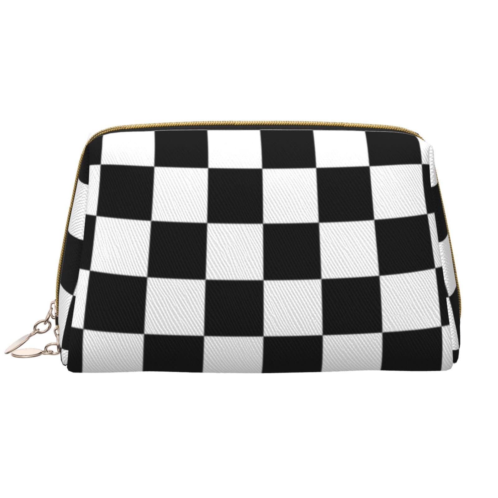 Trousse de maquillage en cuir portable PSVOD, accessoire de voyage blanc pour femme chic