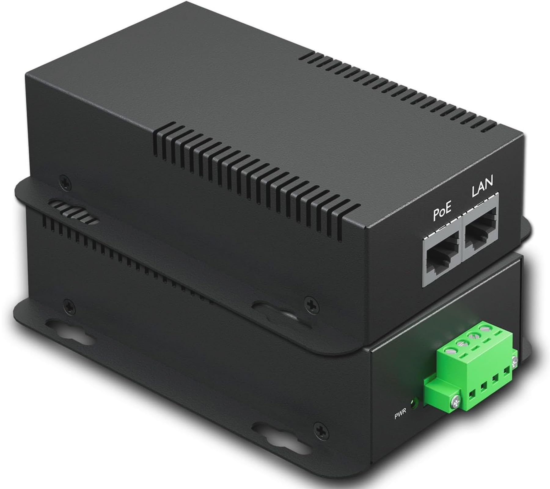 PROCET Gigabit PoE Splitter Adattatore 12V/5.95A 71.4W 802.3BT PoE Network e elettrica Ethernet splitter per non-PoE alta potenza stazioni base, ADSL Modem, telecamere di rete, PT-PD208GBH-12